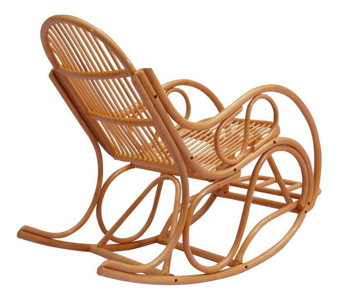 Houpací křeslo Agate (medová + béžová)