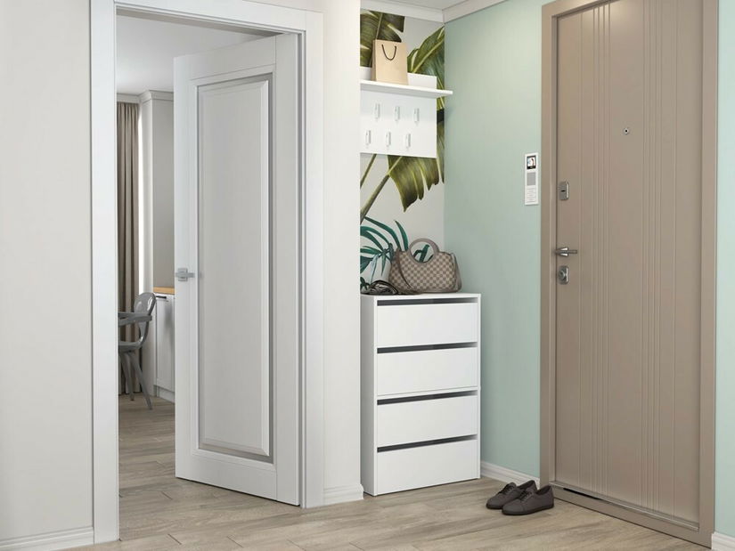 Botník (skříňka na boty) Metido 2 (bílá)