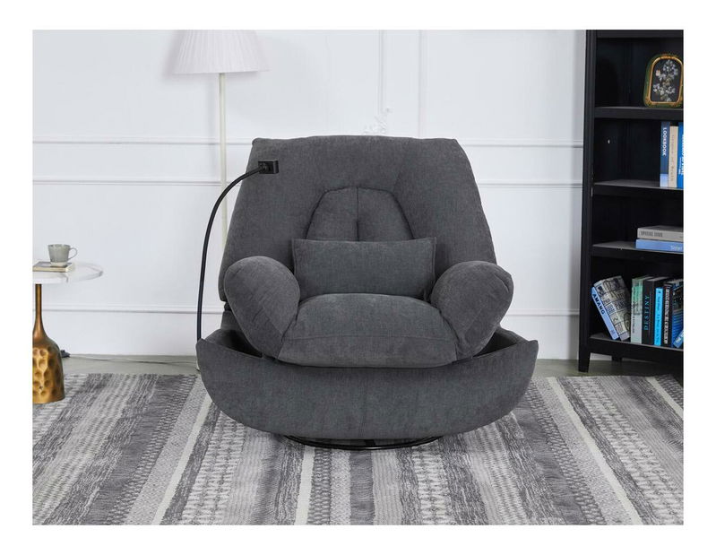 Polohovací křeslo Teniente (šedá)