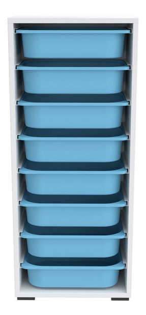 Organizér na hračky Dremonka 4 (bílá + modrá)