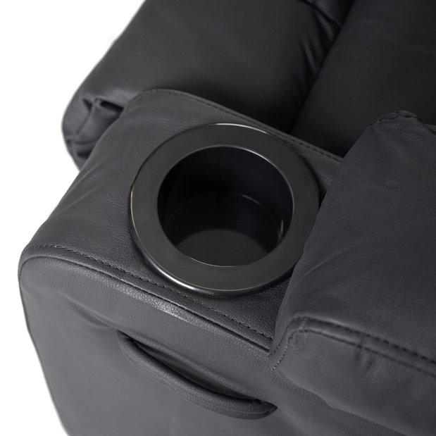  Masážní křeslo Banesto (černá ekokůže)