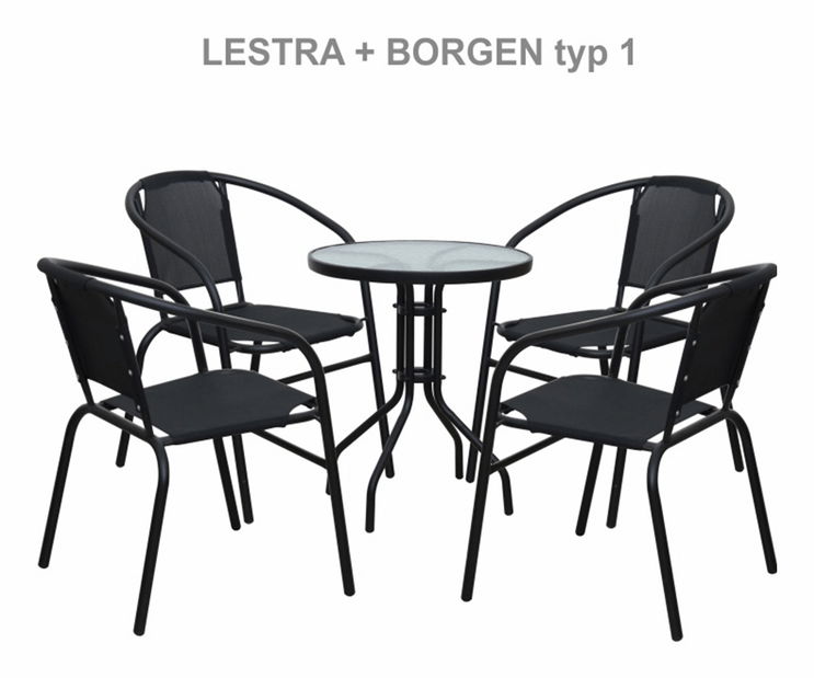 Zahradní stůl Buku 1 (černá)