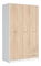 Šatní skříň BRW Nepo Plus 36 (bílá + dub sonoma)