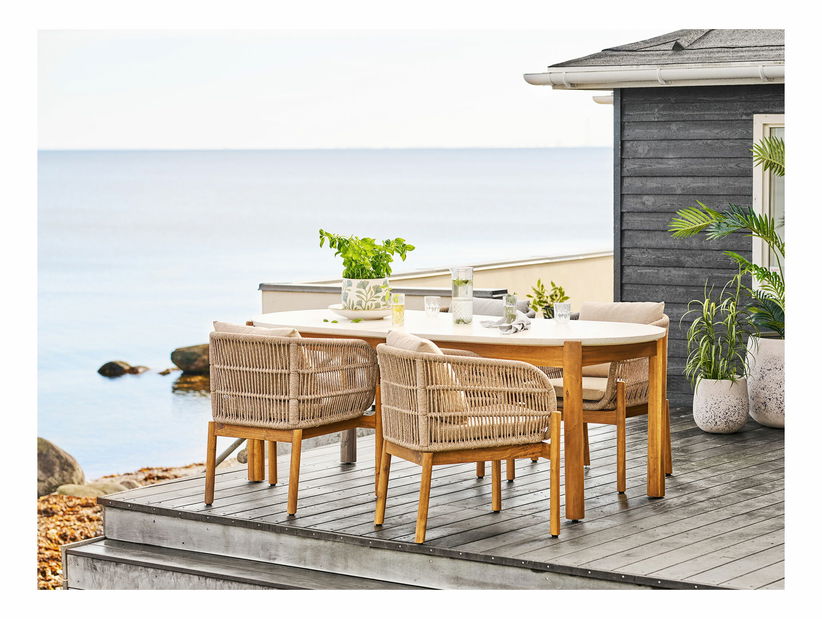 Zahradní židle Taleria 1 (hnědá + béžová)