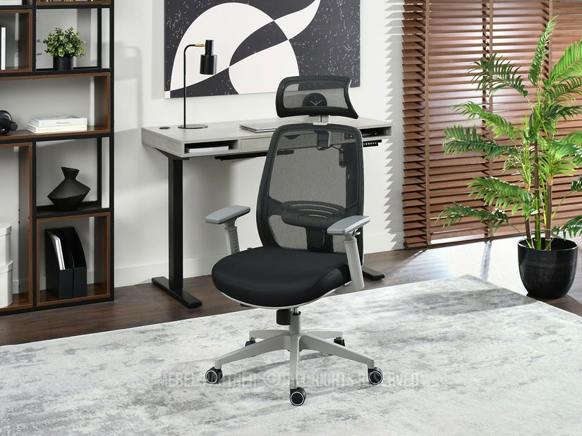 Kancelářské křeslo Largindo (černá + šedá)