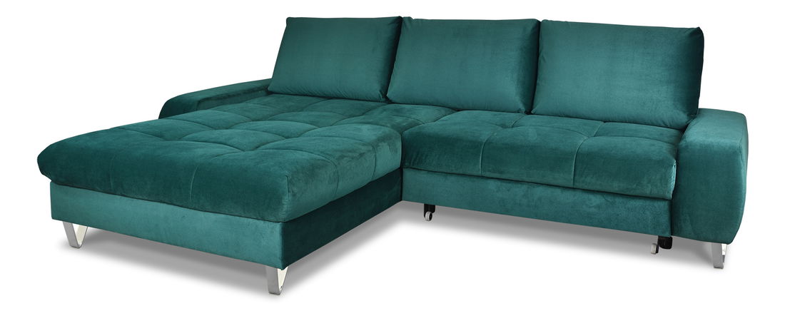 Rohová sedací souprava Hermon (L) (růžová)