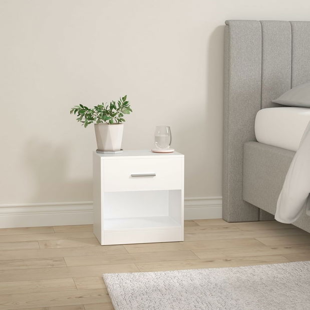 Noční stolek Lazuna (bílá)