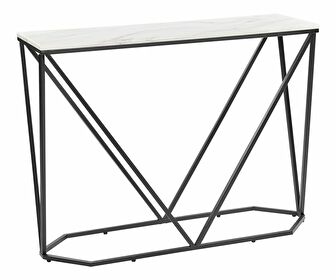 Konzolový stolek Hazie (bílá + černá)