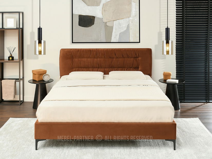 Manželská postel 160 cm Creame 160 (černá)