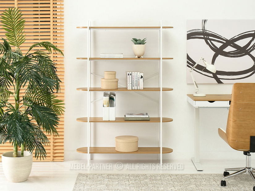 Regál Linde (dub + bílá)