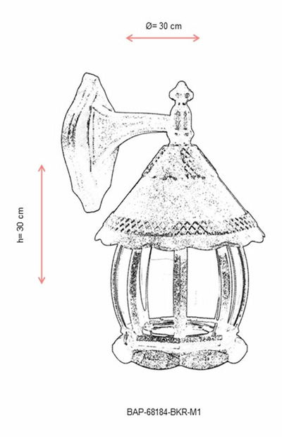 Venkovní nástěnné svítidlo Dwayne (hnědá)