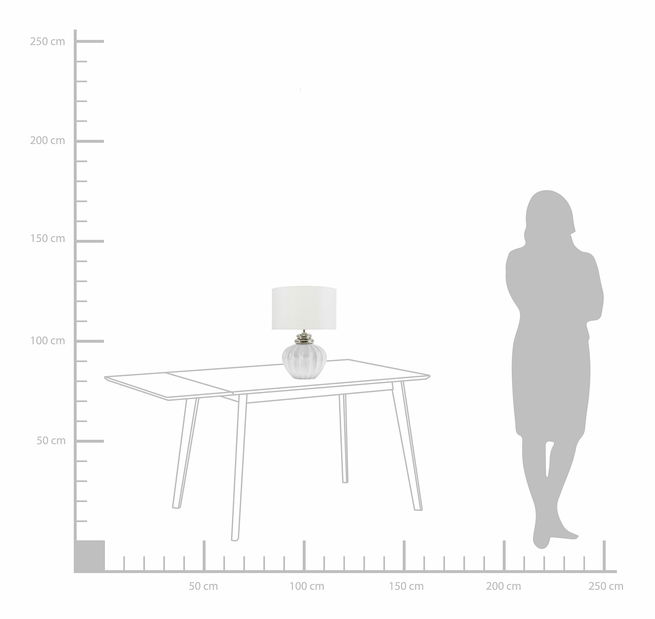 Stolní lampa Nechir (krémová) *výprodej