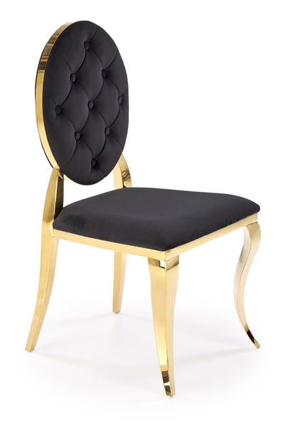 Jídelní židle Regino (černá + zlatá)