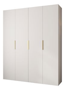 Šatní skříň 200 cm Carmela 40-4 (bílá + zlatá)