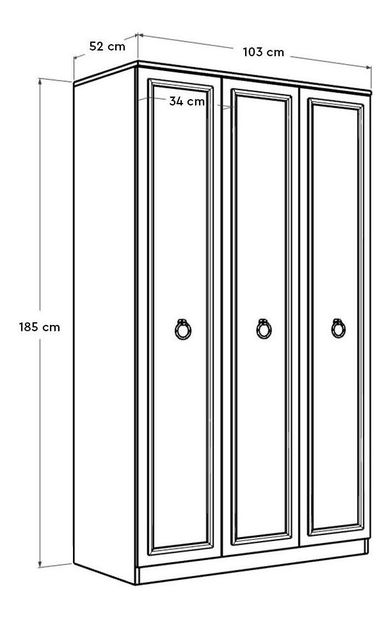 Šatní skříň Garasota 1 (bílá)