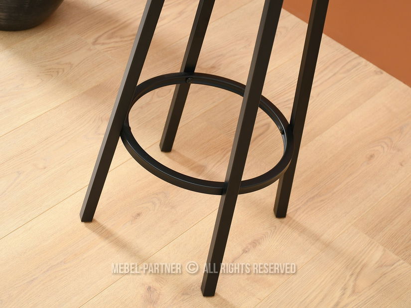 Barový set Everet (sonoma + černá) (pro 2 osoby)