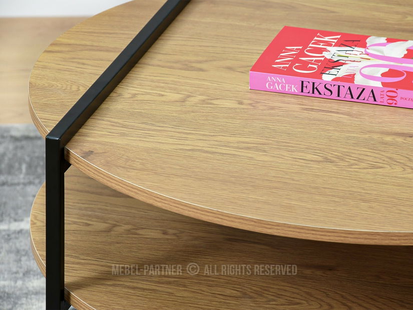 Konferenční stolek Dario (dub + černá)