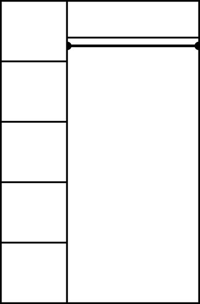 Šatní skříň Janine 3D Švestka