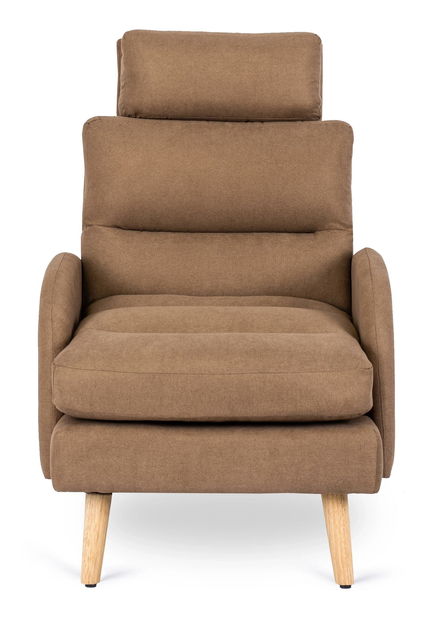 Polohovací křeslo Hondurenas (hnědá) (s taburetkou)