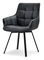 Židle Aranbura (černá + chromová)