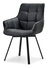 Židle Aranbura (černá + chromová)