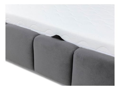 Manželská postel 160 cm Leskana (černá) (s roštem) (s úl. prostorem)