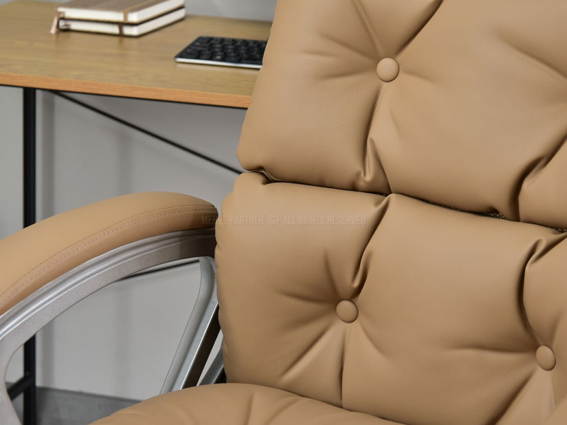 Křeslo Benton (béžová + šedá)