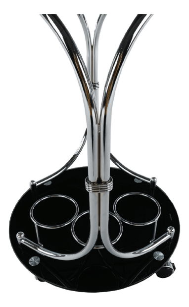 Servírovací stolek Vřesa 83871 2BKG (černá)