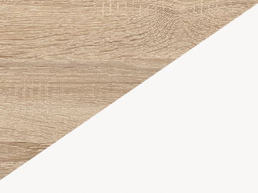 Patrová postel 90 cm Vivian (L) (s roštem) (dub sonoma + bílá)