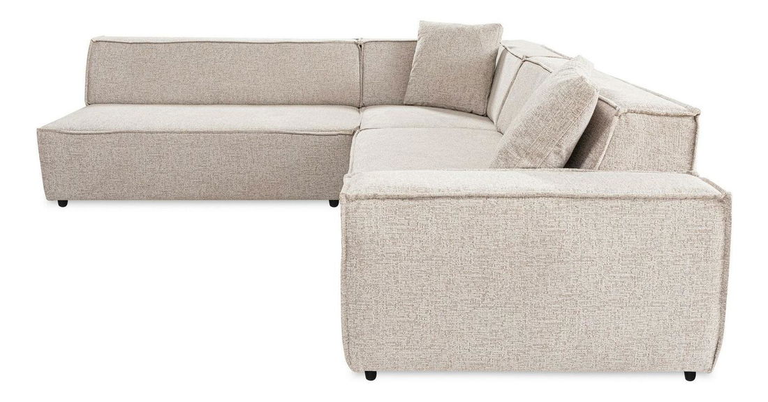 Rohová sedačka Puella (světlohnědá)