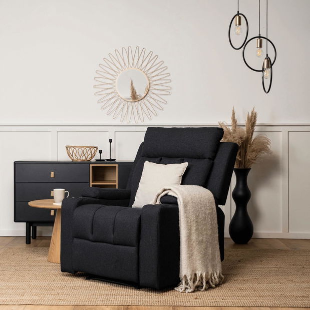 Polohovací křeslo Komeito 2 (černá)