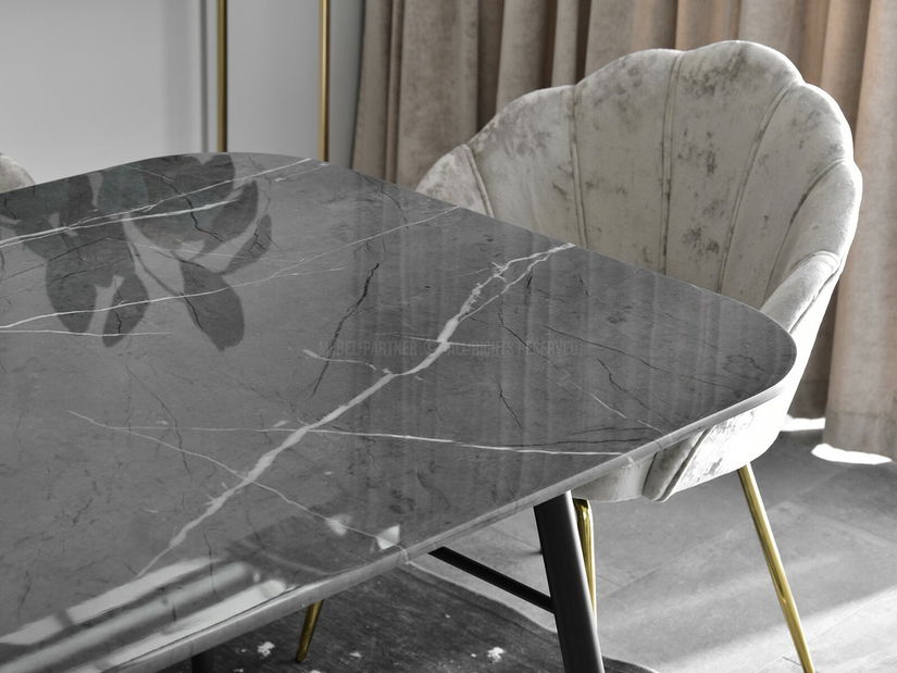 Jídelní stůl Barno (šedá + černá)