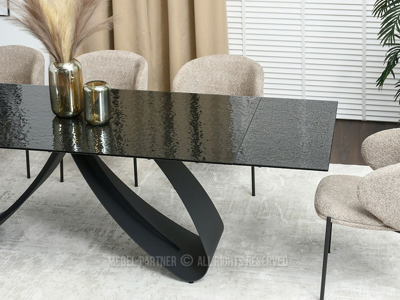 Jídelní stůl Prego (antracitová + černá)