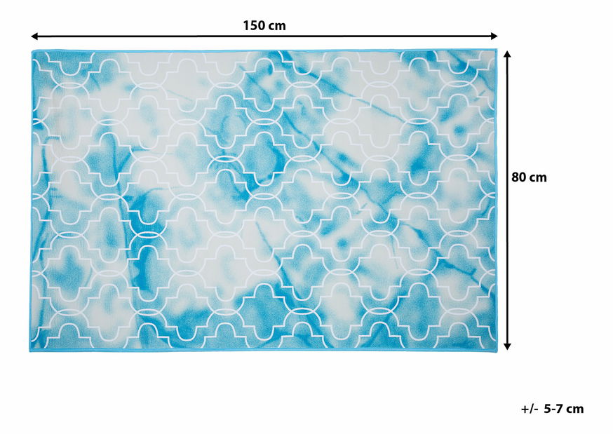 Koberec 150 cm Ennis (světle modrá)