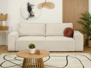 Pohovka dvousedačka Cerebral (krémová + černá)