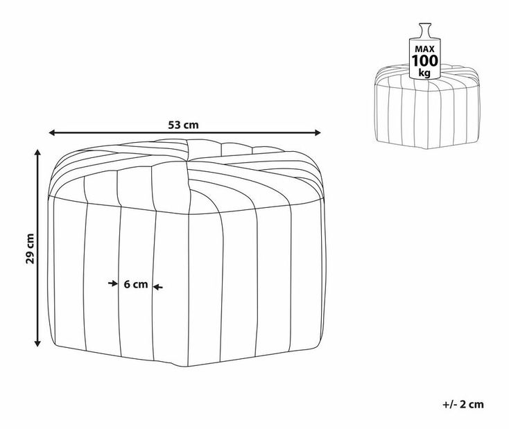 Taburetka MURTA (látka) (žlutá)