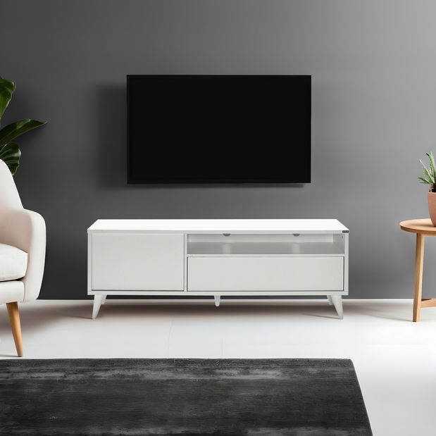 TV stolek/skříňka Thea (bílá)