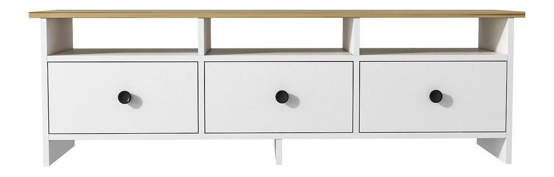 TV stolek/skříňka Ossa (bílá + dub safírový)