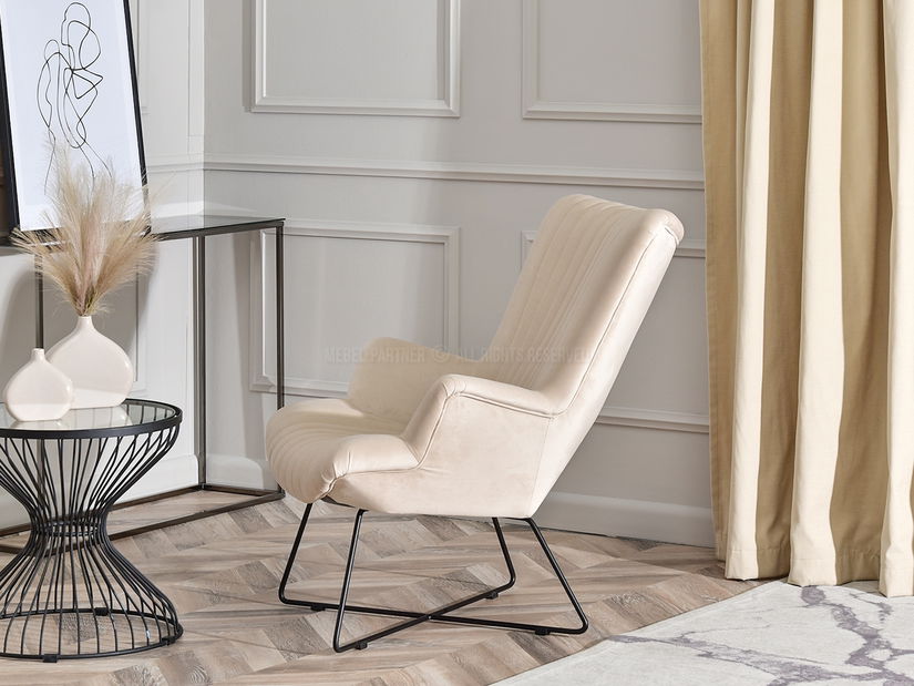 Relaxační křeslo Nuttshell (béžová + černá)