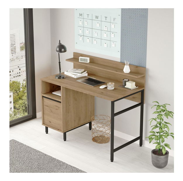 Psací stůl Otto 16 (ořech + černá)