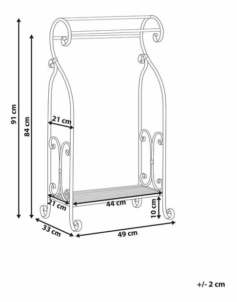 Stojan na ručníky Linza (šedá)