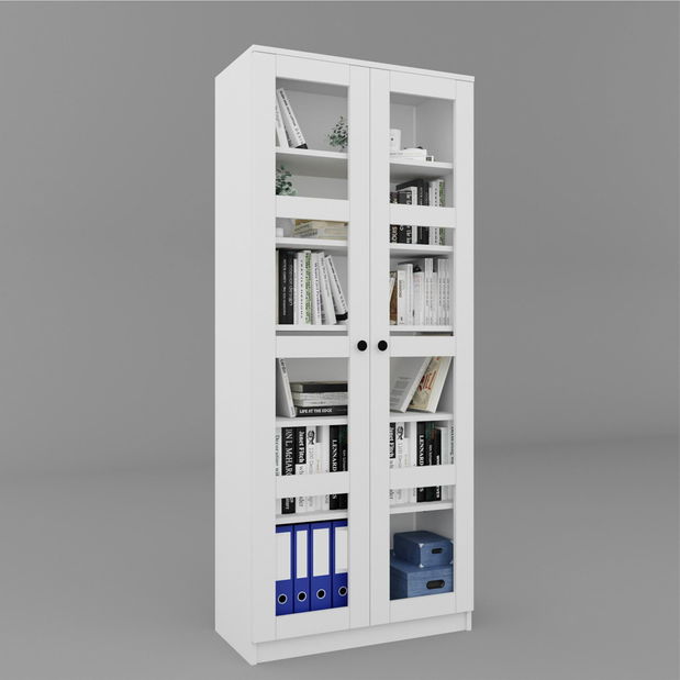 Vitrína Luckiny V (bílá)