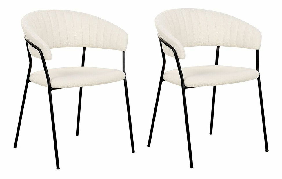 Set 2 ks jídelních židlí Maryna (bílá)