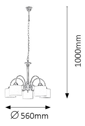 Lustr Edith 7276 (bronzová)