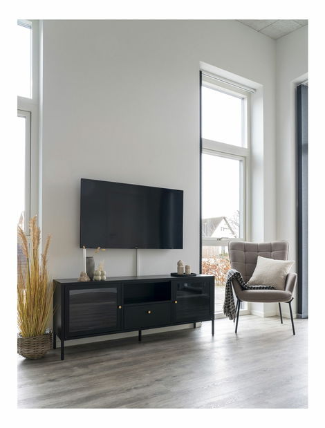 Set 2 ks proutěných květináčů Pvadina (hnědá)