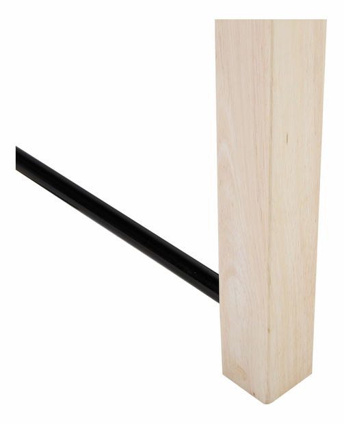 Manželská postel 160 cm FLANGE (s roštem) (černá)