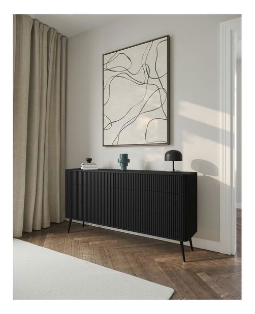 Komoda Oglio O2 (černá)