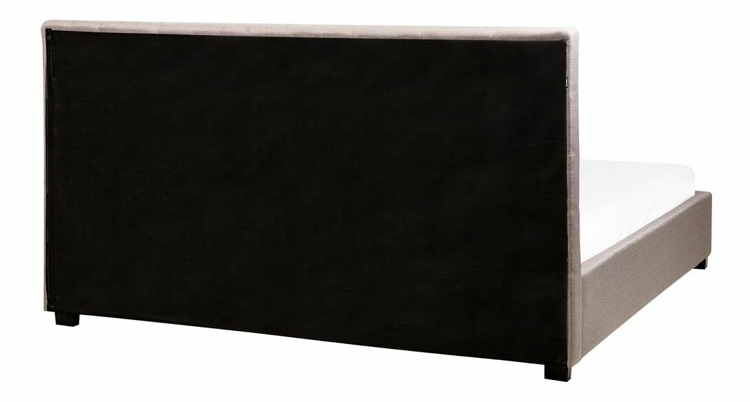 Manželská postel 180 cm ROLLA (s roštem a úl. prostorem) (světle šedá)