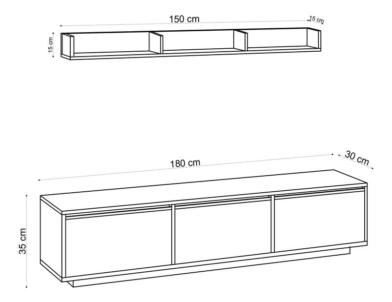 TV stolek/ skříňka Praga
