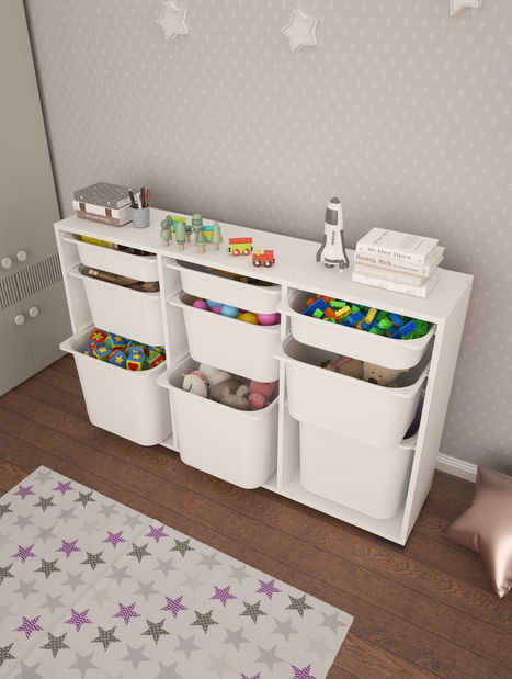 Organizér na hračky Dremonka 1 (bílá)